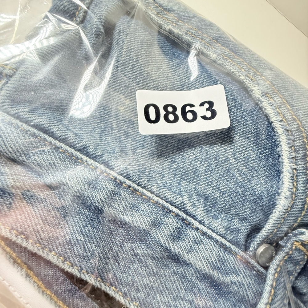 rag & bone Faded Blue Denim Shorts - Picture 10 of 11